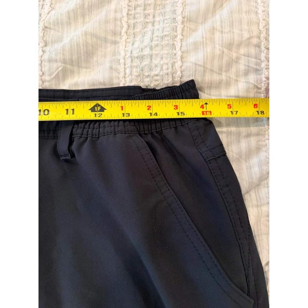 Icewear Iceland Mens Convertible Cargo Pants Zip Off Shorts Black Size Medium